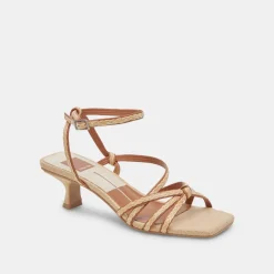 BEV BRAID WIDE HEELS BROWN NATURAL JUTE^Dolce Vita New