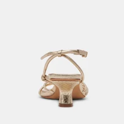 BEV HEELS GOLD METALLIC LEATHER^Dolce Vita Best