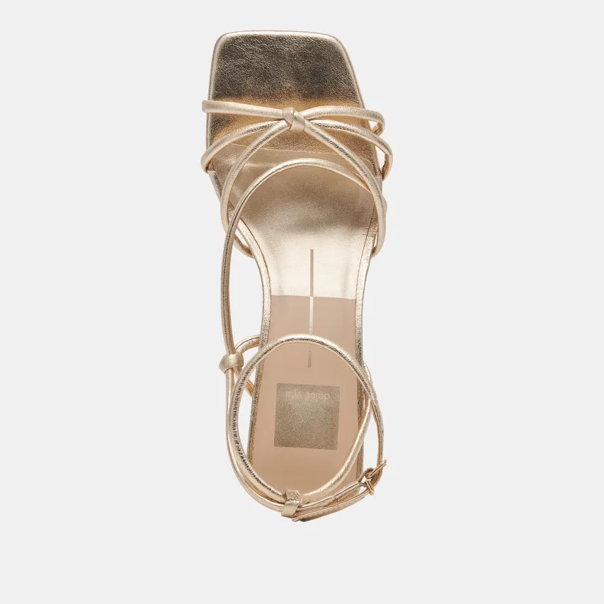 BEV HEELS GOLD METALLIC LEATHER^Dolce Vita Best