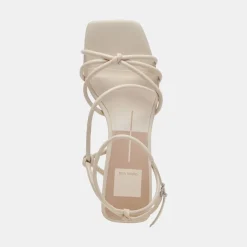 BEV HEELS IVORY LEATHER^Dolce Vita Online