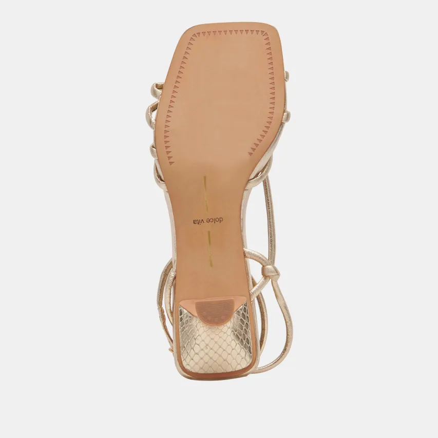BEV WIDE HEELS GOLD METALLIC LEATHER^Dolce Vita Fashion