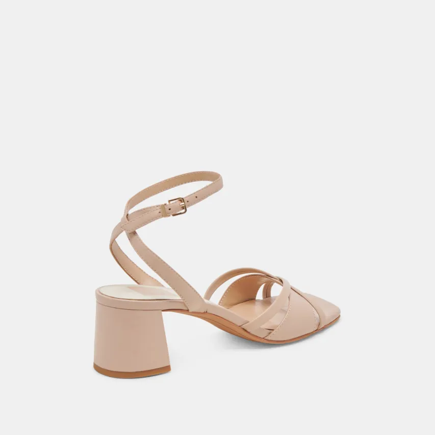 BLAKLY HEELS BEIGE CRINKLE PATENT^Dolce Vita Clearance