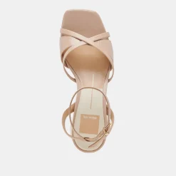 BLAKLY HEELS BEIGE CRINKLE PATENT^Dolce Vita Clearance