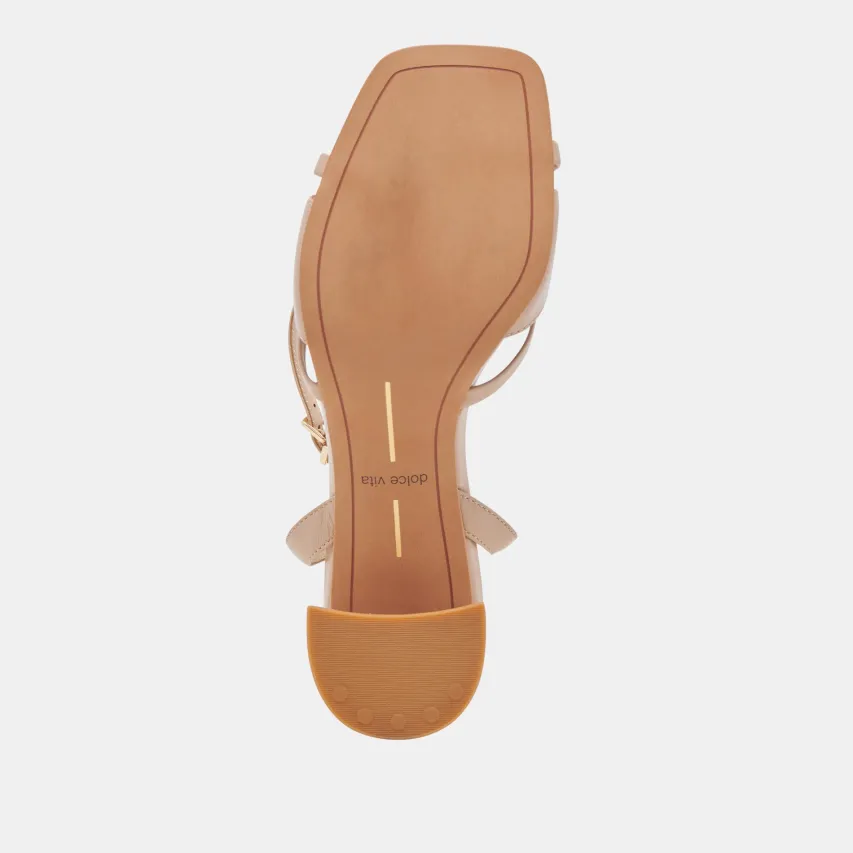 BLAKLY HEELS BEIGE CRINKLE PATENT^Dolce Vita Clearance