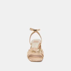 BLAKLY HEELS GOLD DISTRESSED LEATHER^Dolce Vita New