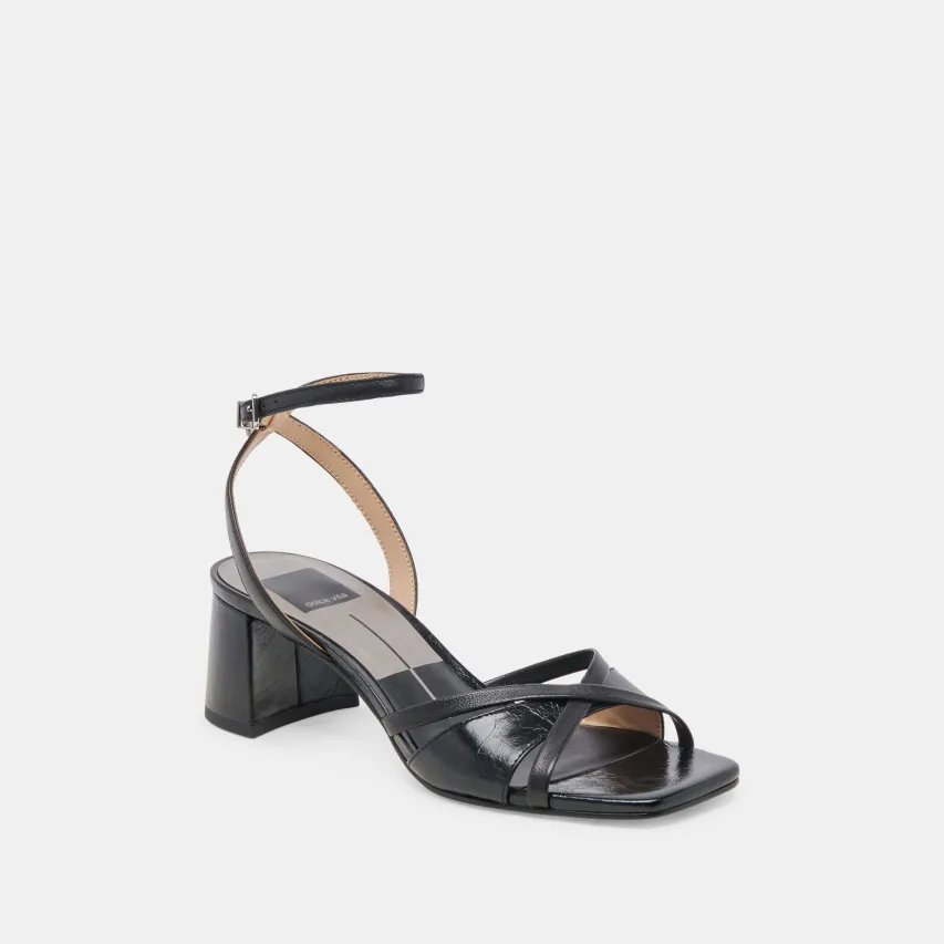 BLAKLY HEELS MIDNIGHT CRINKLE PATENT^Dolce Vita Sale