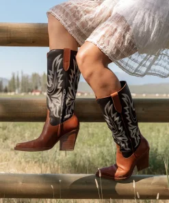 BLANCH BOOTS BROWN BLACK LEATHER^Dolce Vita Online