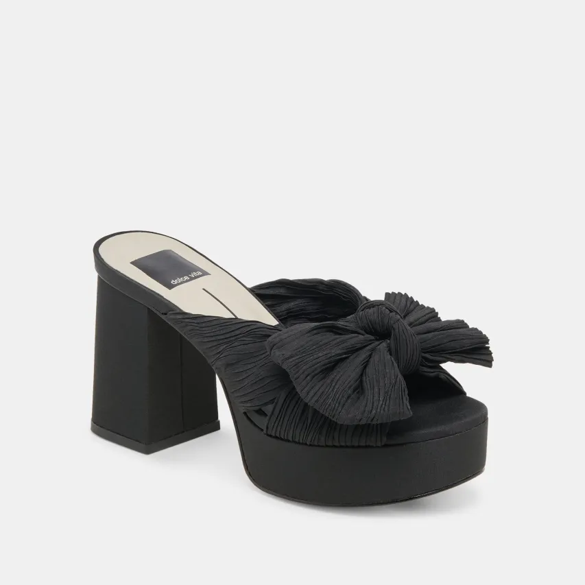 BLARE HEELS ONYX SATIN^Dolce Vita Clearance