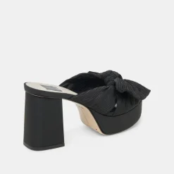 BLARE HEELS ONYX SATIN^Dolce Vita Clearance