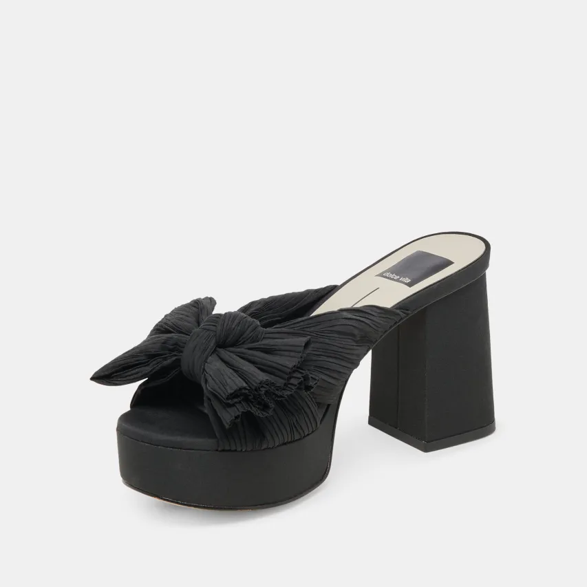 BLARE HEELS ONYX SATIN^Dolce Vita Clearance