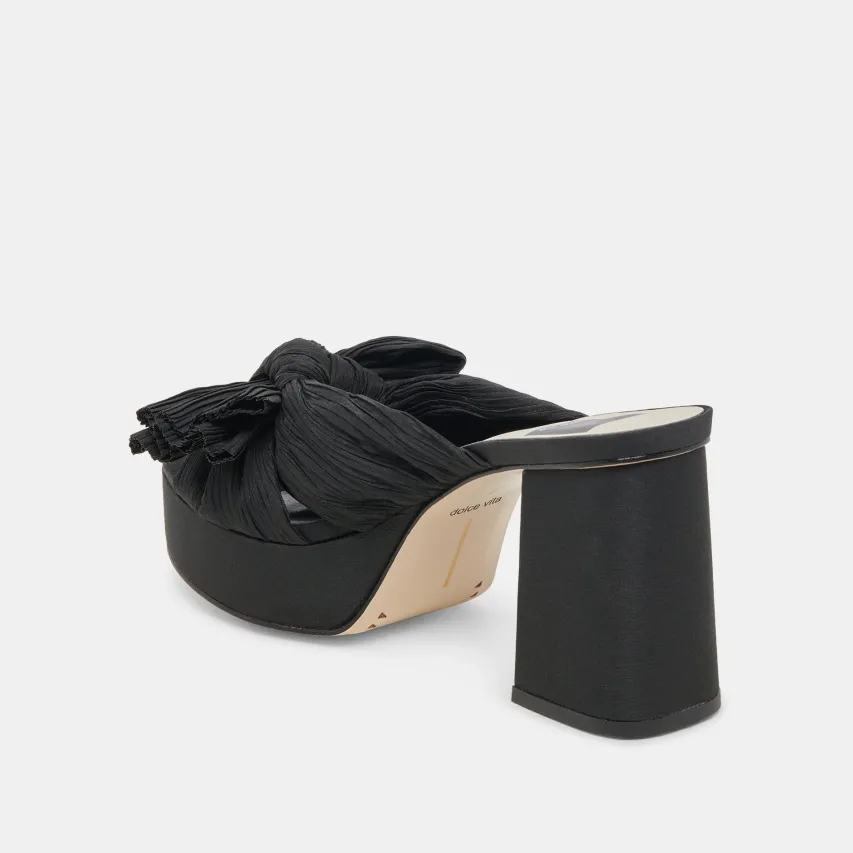 BLARE HEELS ONYX SATIN^Dolce Vita Clearance