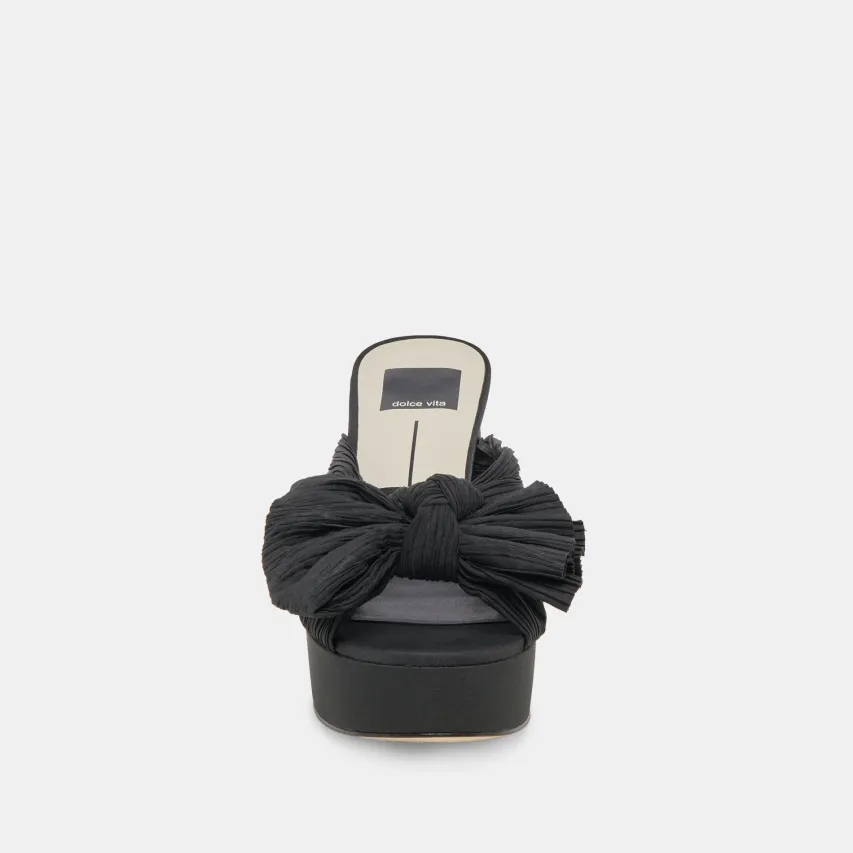 BLARE HEELS ONYX SATIN^Dolce Vita Clearance