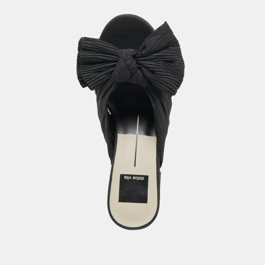 BLARE HEELS ONYX SATIN^Dolce Vita Clearance