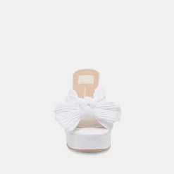 BLARE HEELS WHITE SATIN^Dolce Vita Discount