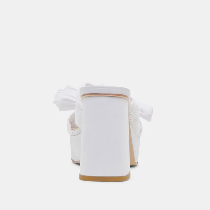 BLARE HEELS WHITE SATIN^Dolce Vita Discount