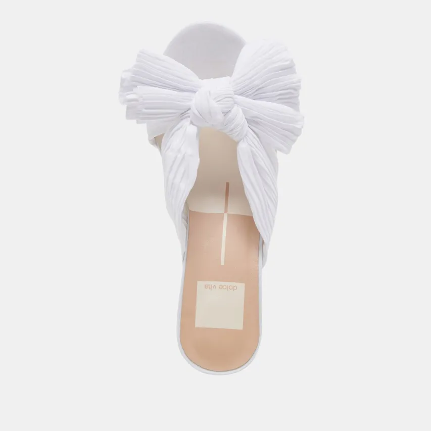BLARE HEELS WHITE SATIN^Dolce Vita Discount