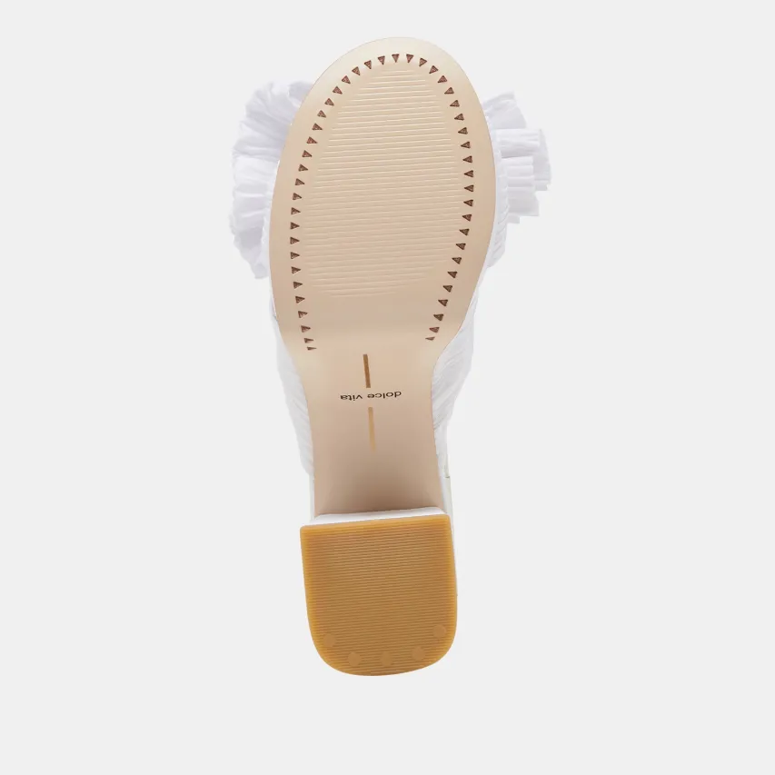BLARE HEELS WHITE SATIN^Dolce Vita Discount