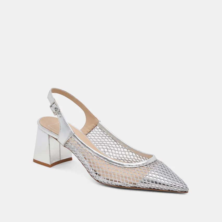 BLONDI HEELS SILVER MESH^Dolce Vita Online