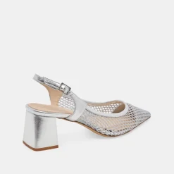 BLONDI HEELS SILVER MESH^Dolce Vita Online
