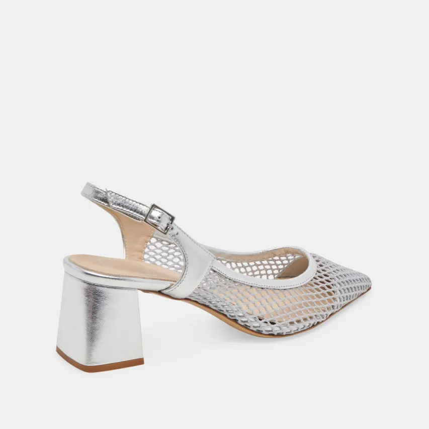 BLONDI HEELS SILVER MESH^Dolce Vita Online