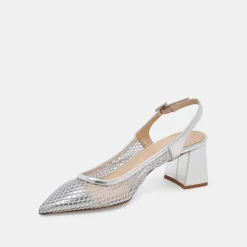 BLONDI HEELS SILVER MESH^Dolce Vita Online