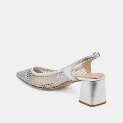 BLONDI HEELS SILVER MESH^Dolce Vita Online