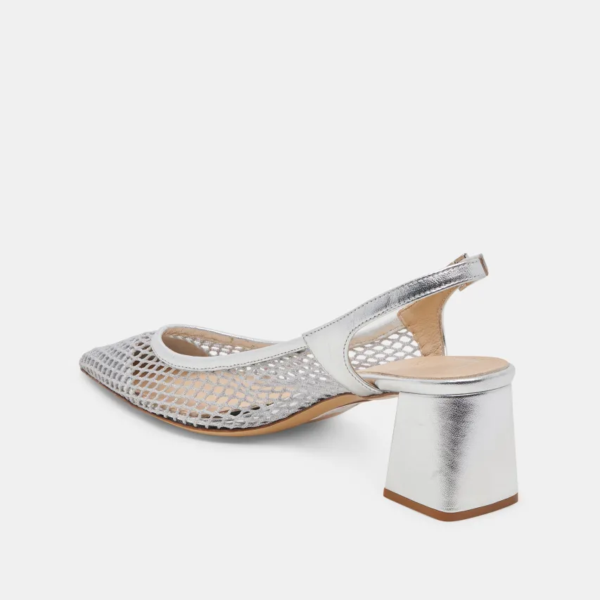 BLONDI HEELS SILVER MESH^Dolce Vita Online