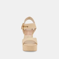 BOBBY HEELS NATURAL RAFFIA^Dolce Vita Discount