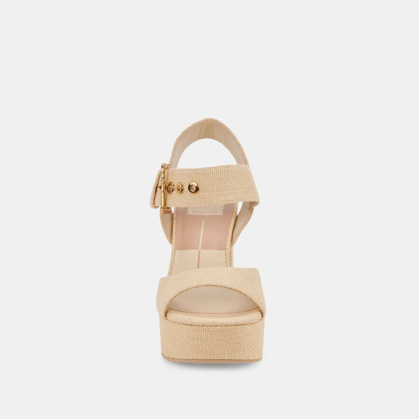 BOBBY HEELS NATURAL RAFFIA^Dolce Vita Discount