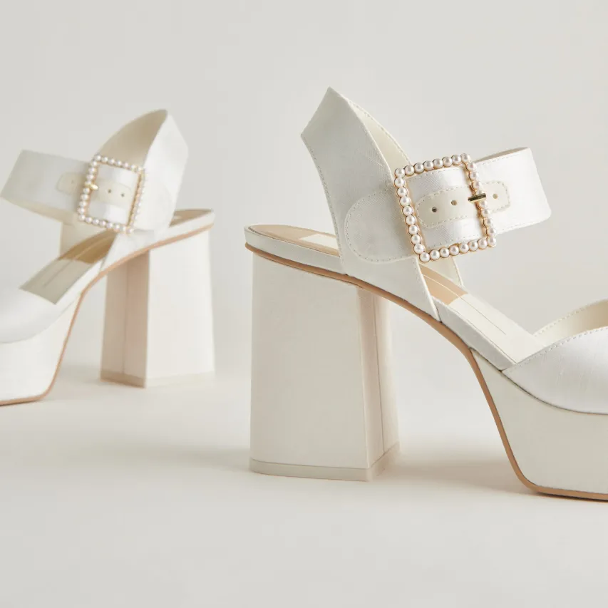 BOBBY PEARL HEELS WHITE PEARLS^Dolce Vita Hot