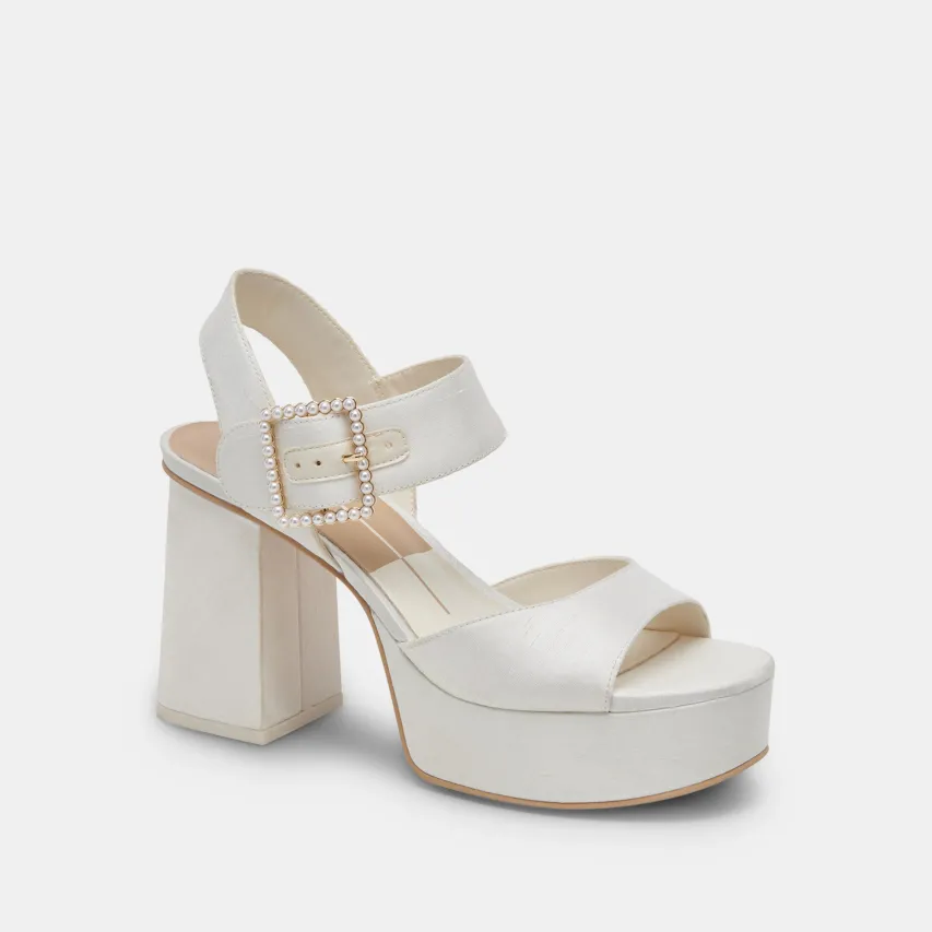 BOBBY PEARL HEELS WHITE PEARLS^Dolce Vita Hot