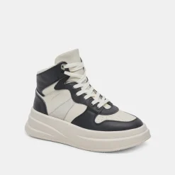 BRAX SNEAKER WHITE BLACK LEATHER^Dolce Vita Online