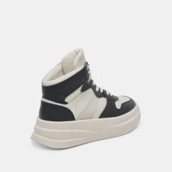 BRAX SNEAKER WHITE BLACK LEATHER^Dolce Vita Online