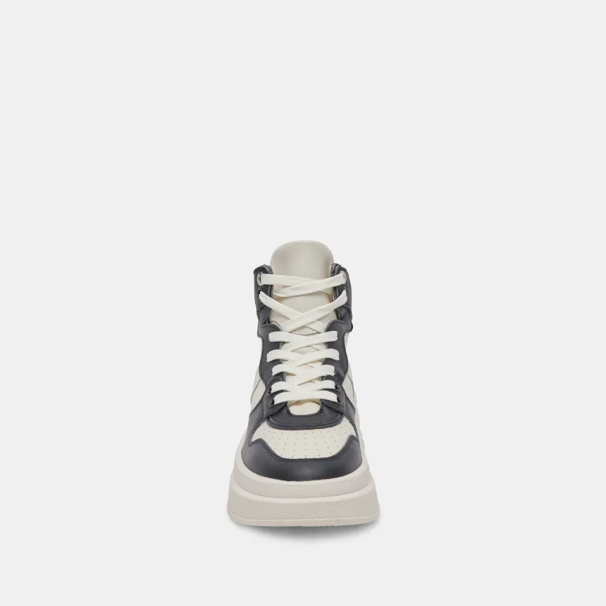 BRAX SNEAKER WHITE BLACK LEATHER^Dolce Vita Online