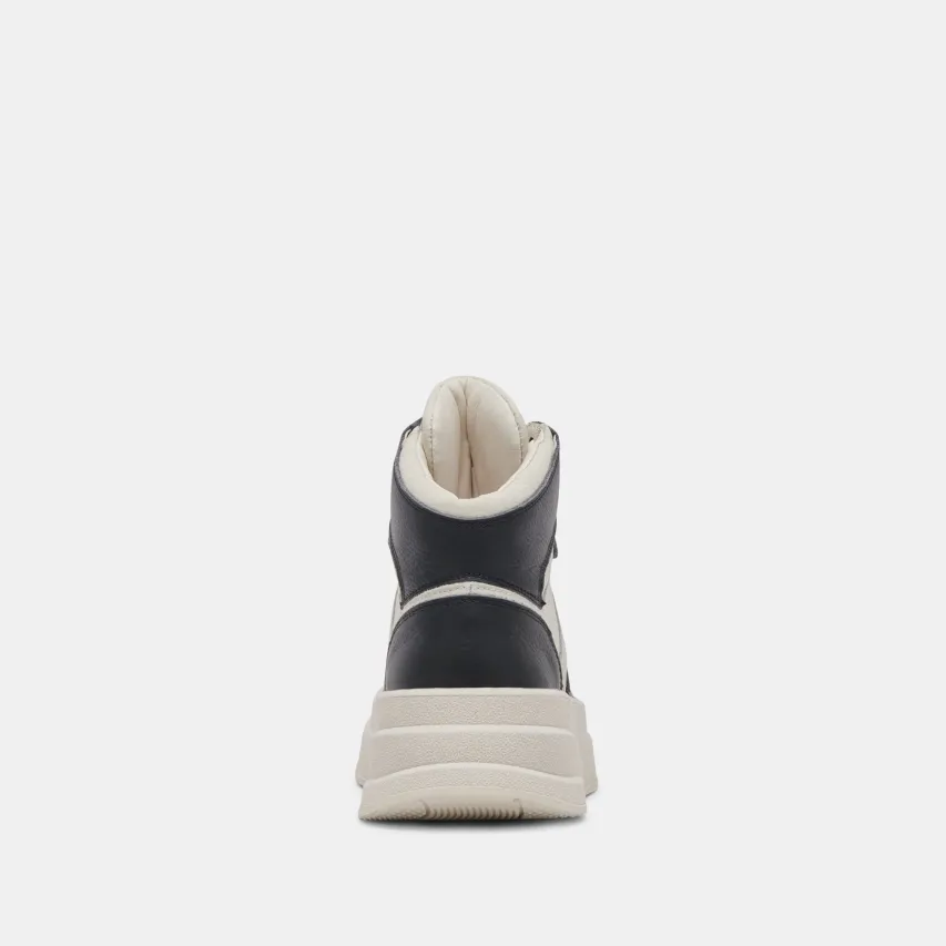 BRAX SNEAKER WHITE BLACK LEATHER^Dolce Vita Online