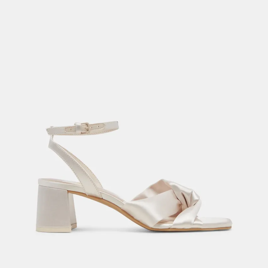 BRENNA HEELS IVORY SATIN^Dolce Vita Online