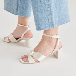 BRENNA HEELS IVORY SATIN^Dolce Vita Online