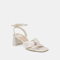 BRENNA HEELS IVORY SATIN^Dolce Vita Online