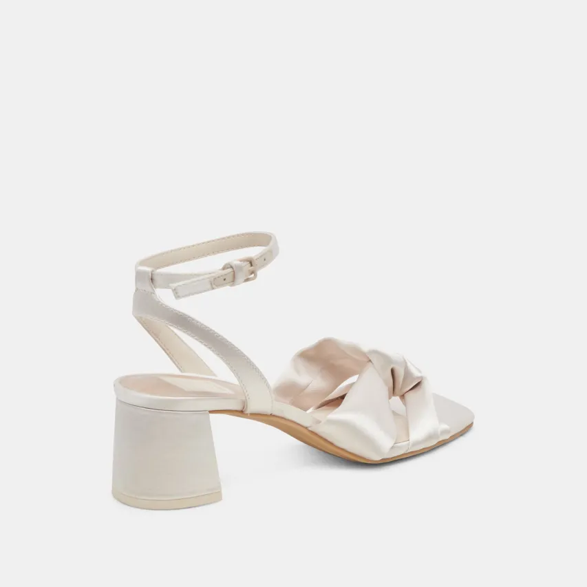 BRENNA HEELS IVORY SATIN^Dolce Vita Online