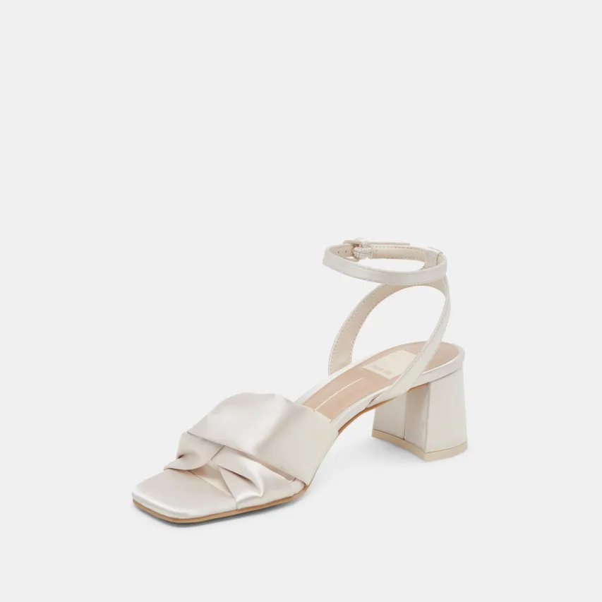 BRENNA HEELS IVORY SATIN^Dolce Vita Online