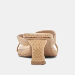 BREVEL HEELS NATURAL RAFFIA^Dolce Vita Hot