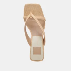BREVEL HEELS NATURAL RAFFIA^Dolce Vita Hot