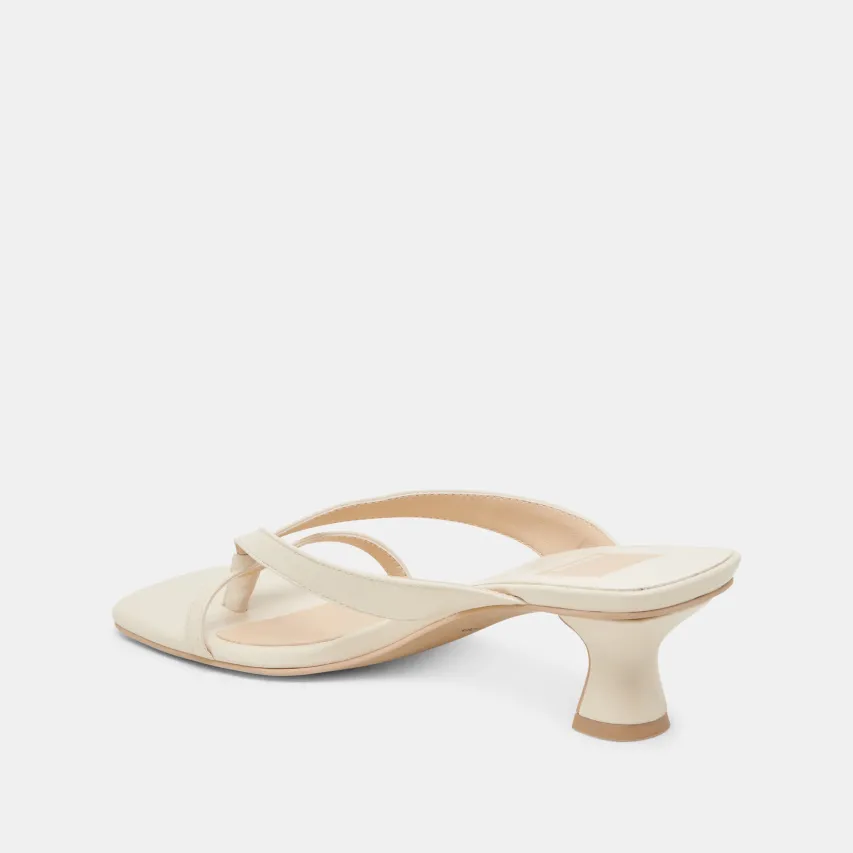 BREVEL HEELS OFF WHITE LEATHER^Dolce Vita Outlet