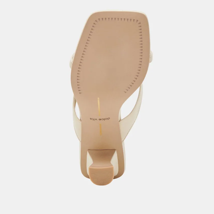BREVEL HEELS OFF WHITE LEATHER^Dolce Vita Outlet
