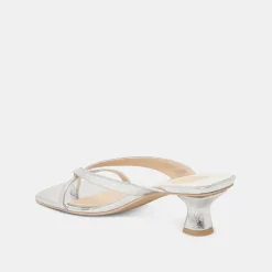 BREVEL HEELS SILVER DISTRESSED LEATHER^Dolce Vita Sale