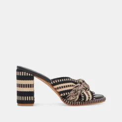 BRILAH HEELS BLACK MULTI WOVEN^Dolce Vita Fashion