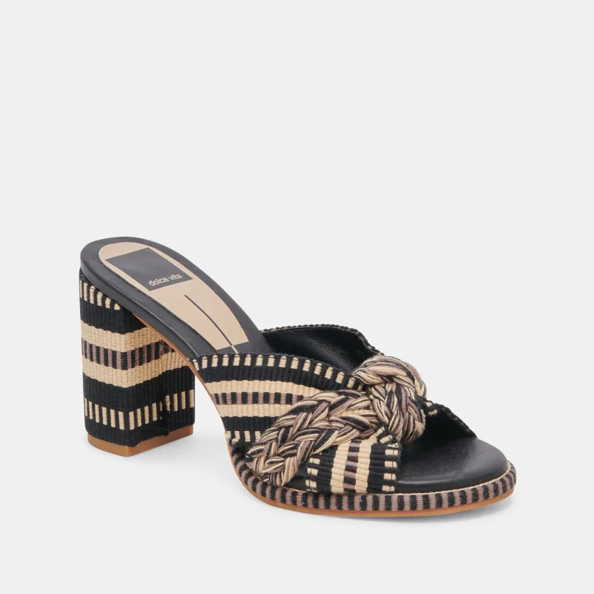 BRILAH HEELS BLACK MULTI WOVEN^Dolce Vita Fashion