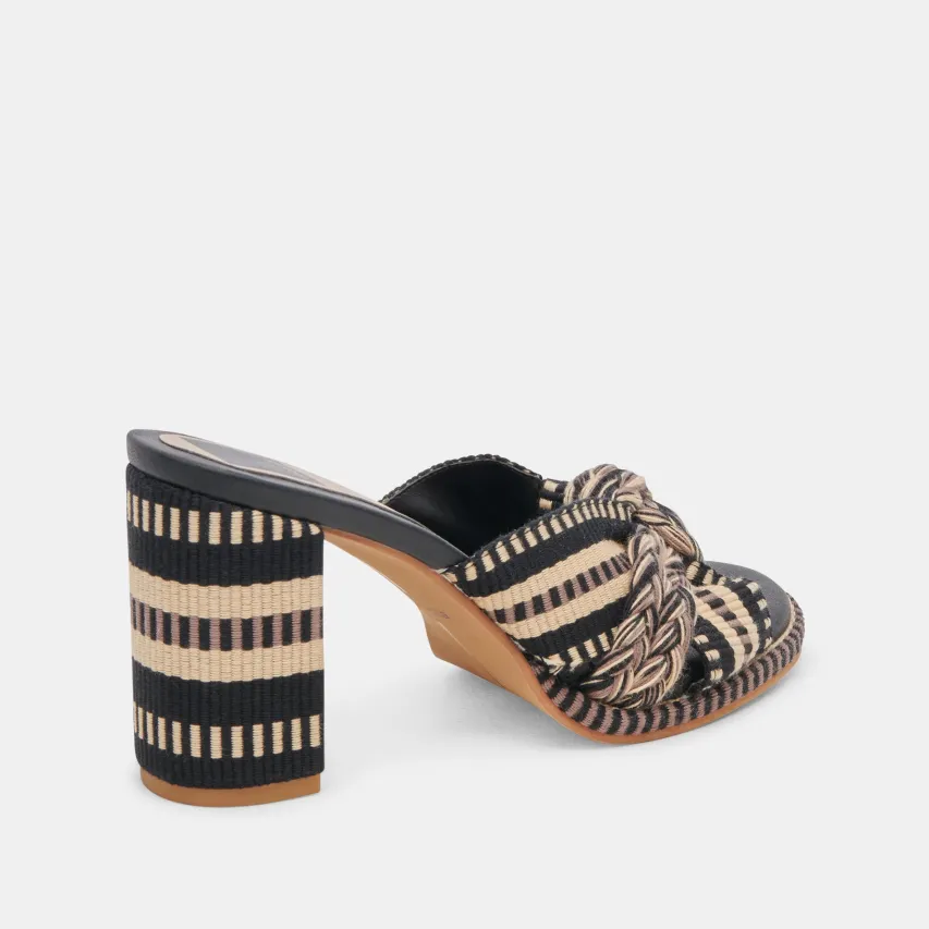 BRILAH HEELS BLACK MULTI WOVEN^Dolce Vita Fashion