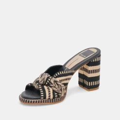 BRILAH HEELS BLACK MULTI WOVEN^Dolce Vita Fashion