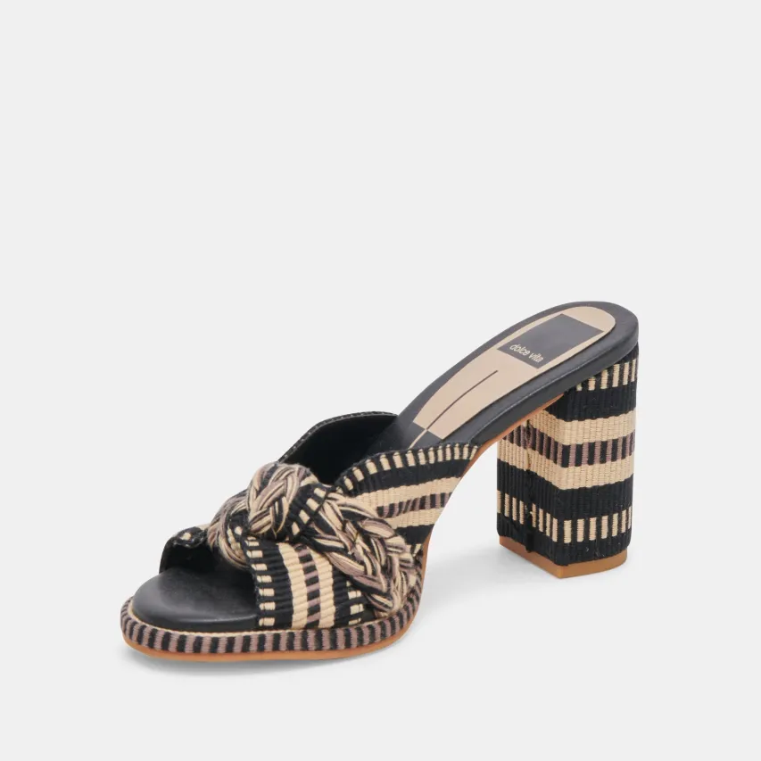 BRILAH HEELS BLACK MULTI WOVEN^Dolce Vita Fashion